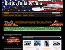 Tablet Screenshot of harleytalking.com